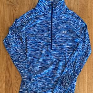Under Armour Blue 1/2 Zip Athletic Top